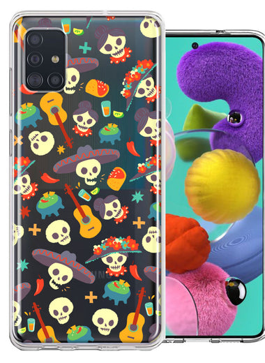 Samsung Galaxy A51 Day of the Dead Design Double Layer Phone Case Cover