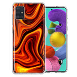 Samsung Galaxy A51 Fire Abstract Design Double Layer Phone Case Cover