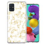 Samsung Galaxy A51 Gold Marble Design Double Layer Phone Case Cover