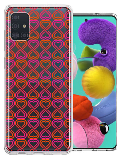 Samsung Galaxy A51 Infinity Hearts Design Double Layer Phone Case Cover