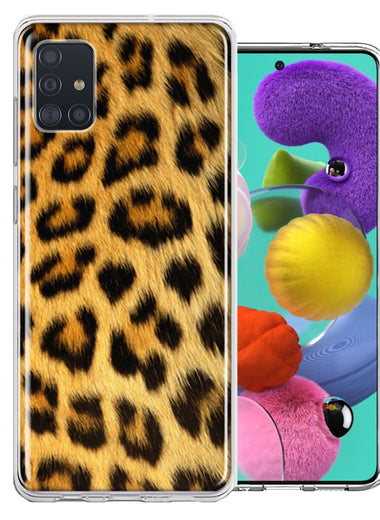 Samsung Galaxy A51 Classic Leopard Design Double Layer Phone Case Cover