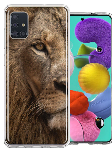 Samsung Galaxy A51 Lion Face Nosed Design Double Layer Phone Case Cover