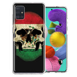 Samsung Galaxy A51 Mexico Flag Skull Design Double Layer Phone Case Cover