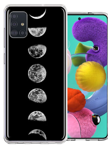 Samsung Galaxy A51 Moon Transitions Design Double Layer Phone Case Cover