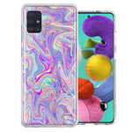 Samsung Galaxy A51 Paint Swirl Design Double Layer Phone Case Cover
