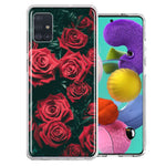 Samsung Galaxy A51 Red Roses Design Double Layer Phone Case Cover