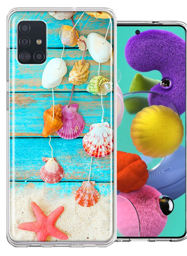 Samsung Galaxy A51 Seashell Wind chimes Design Double Layer Phone Case Cover