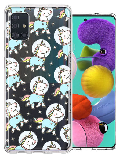Samsung Galaxy A51 Space Unicorns Design Double Layer Phone Case Cover