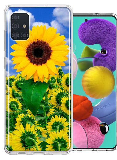 Samsung Galaxy A51 Sunflowers Design Double Layer Phone Case Cover