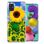 Samsung Galaxy A51 Sunflowers Design Double Layer Phone Case Cover