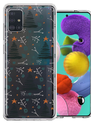 Samsung Galaxy A51 Holiday Christmas Trees Design Double Layer Phone Case Cover