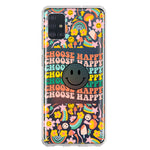 Samsung Galaxy A51 5G Choose Happy Smiley Face Retro Vintage Groovy 70s Style Hybrid Protective Phone Case Cover
