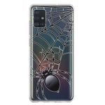 Samsung Galaxy A51 5G Creepy Black Spider Web Halloween Horror Spooky Hybrid Protective Phone Case Cover