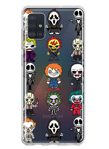 Samsung Galaxy A51 5G Cute Classic Halloween Spooky Cartoon Characters Hybrid Protective Phone Case Cover