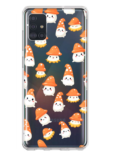 Samsung Galaxy A51 5G Cute Cartoon Mushroom Ghost Characters Hybrid Protective Phone Case Cover