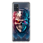 Samsung Galaxy A51 Cyberpunk Machine Headphones Skull Double Layer Phone Case Cover