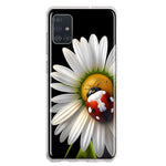 Samsung Galaxy A51 Cute White Daisy Red Ladybug Double Layer Phone Case Cover