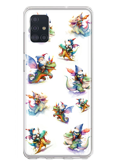 Samsung Galaxy A51 5G Cute Fairy Cartoon Gnomes Dragons Monsters Hybrid Protective Phone Case Cover