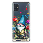 Samsung Galaxy A51 5G Gnome Red Purple Blue Roses Garden Hybrid Protective Phone Case Cover