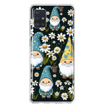 Samsung Galaxy A51 Cute White Daisies Gnomes Flowers Floral Double Layer Phone Case Cover