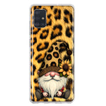 Samsung Galaxy A51 5G Gnome Sunflower Leopard Hybrid Protective Phone Case Cover