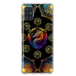 Samsung Galaxy A51 5G Mandala Geometry Abstract Dragon Pattern Hybrid Protective Phone Case Cover