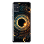 Samsung Galaxy A51 5G Mandala Geometry Abstract Eclipse Pattern Hybrid Protective Phone Case Cover