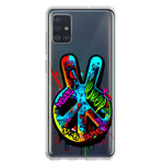 Samsung Galaxy A51 5G Peace Graffiti Painting Art Hybrid Protective Phone Case Cover