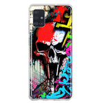 Samsung Galaxy A51 5G Skull Face Graffiti Painting Art Hybrid Protective Phone Case Cover