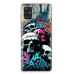 Samsung Galaxy A51 5G Skulls Graffiti Painting Art Hybrid Protective Phone Case Cover