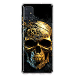 Samsung Galaxy A51 Steampunk Skull Science Fiction Machinery Double Layer Phone Case Cover