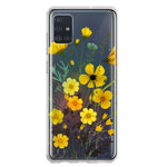 Samsung Galaxy A51 Yellow Summer Flowers Floral Hybrid Protective Phone Case Cover