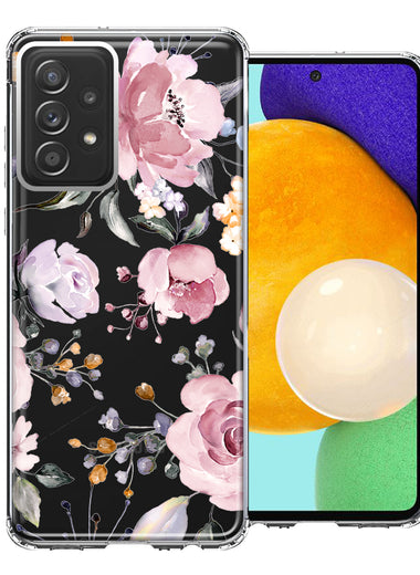 For Samsung Galaxy A52 Soft Pastel Spring Floral Flowers Blush Lavender Phone Case Cover