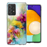 For Samsung Galaxy A52 Watercolor Flowers Abstract Spring Colorful Floral Painting Phone Case Cover