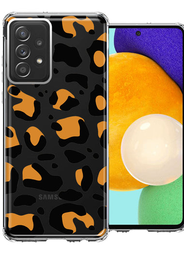 Samsung Galaxy A52 Classic Animal Wild Leopard Jaguar Print Double Layer Phone Case Cover