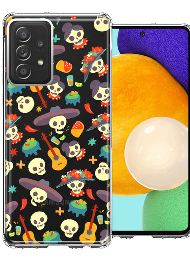 Samsung Galaxy A52 Day of the Dead Design Double Layer Phone Case Cover