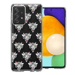 Samsung Galaxy A52 Fierce Tiger Polkadots Design Double Layer Phone Case Cover