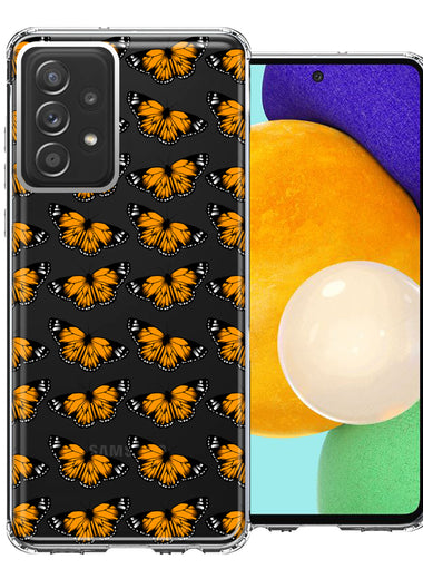 Samsung Galaxy A52 Monarch Butterflies Design Double Layer Phone Case Cover