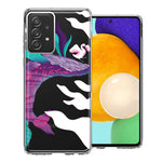 Samsung Galaxy A52 Mystic Floral Whale Design Double Layer Phone Case Cover