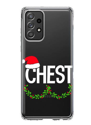 Samsung Galaxy A33 5G Christmas Funny Ornaments Couples Chest Nuts Hybrid Protective Phone Case Cover