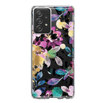 Samsung Galaxy A31 5G Zebra Stripes Tropical Flowers Purple Blue Summer Vibes Hybrid Protective Phone Case Cover