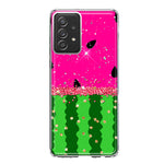 Samsung Galaxy A31 5G Summer Watermelon Sugar Vacation Tropical Fruit Pink Green Hybrid Protective Phone Case Cover