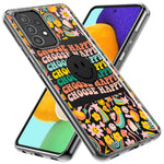 LG Aristo 5 Choose Happy Smiley Face Retro Vintage Groovy 70s Style Hybrid Protective Phone Case Cover