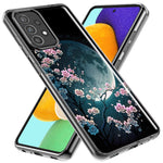 Samsung Galaxy A31 5G Kawaii Manga Pink Cherry Blossom Full Moon Hybrid Protective Phone Case Cover