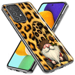 Samsung Galaxy A12 Gnome Sunflower Leopard Hybrid Protective Phone Case Cover