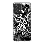 Samsung Galaxy A33 5G Black White Urban Graffiti Hybrid Protective Phone Case Cover