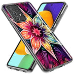 Samsung Galaxy A31 5G Mandala Geometry Abstract Star Pattern Hybrid Protective Phone Case Cover