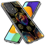 Samsung Galaxy A72 Mandala Geometry Abstract Dragon Pattern Hybrid Protective Phone Case Cover