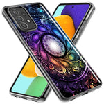 Samsung Galaxy A20 Mandala Geometry Abstract Galaxy Pattern Hybrid Protective Phone Case Cover