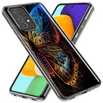 LG Stylo 6 Mandala Geometry Abstract Butterfly Pattern Hybrid Protective Phone Case Cover